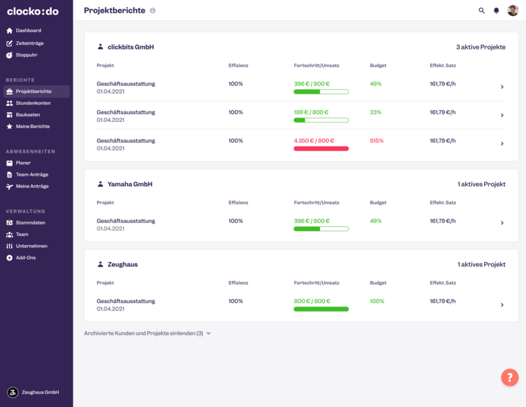 Screenshot partner clockodo 002 lexoffice rechnungsprogramm buchhaltungssoftware