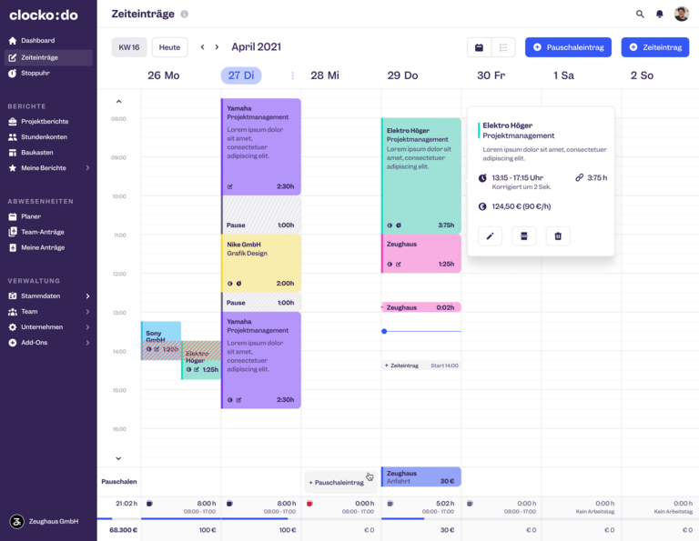 Screenshot partner clockodo 005 lexoffice rechnungsprogramm buchhaltungssoftware
