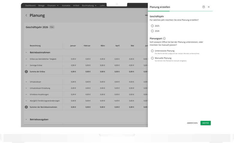 Bwa software planung