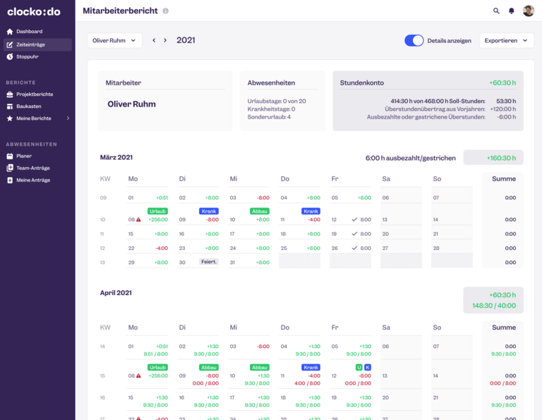 Screenshot partner clockodo 003 lexoffice rechnungsprogramm buchhaltungssoftware